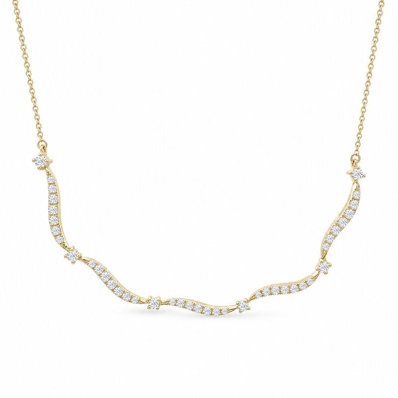 Diamond 1ctw. Fashion Necklace in 10k Yellow Gold image number null
